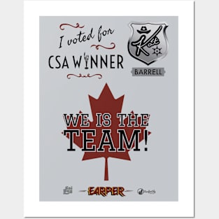 We Is The Team! - I voted for Kat Barrell Posters and Art